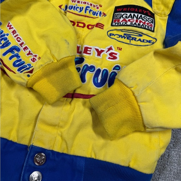 Chase Drivers Line Juicy Fruit Sponsor NASCAR Stitched Patch Jacket Kids Sz XS - Picture 6 of 10